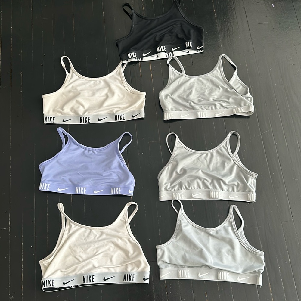 7 Nike girls athletic bras
